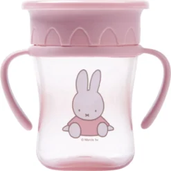 Nijntje Roze 250ml 360° Anti-lek Drinkbeker Met Handvaten 12921