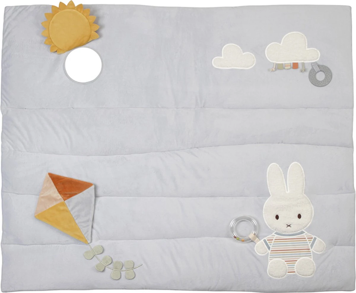 Nijntje X Little Dutch Vintage Boxkleed - 80x100 Cm. - Sunny Stripes 2 Nijntje X Little Dutch Vintage Boxkleed - 80x100 Cm. - Sunny Stripes - Afbeelding 2