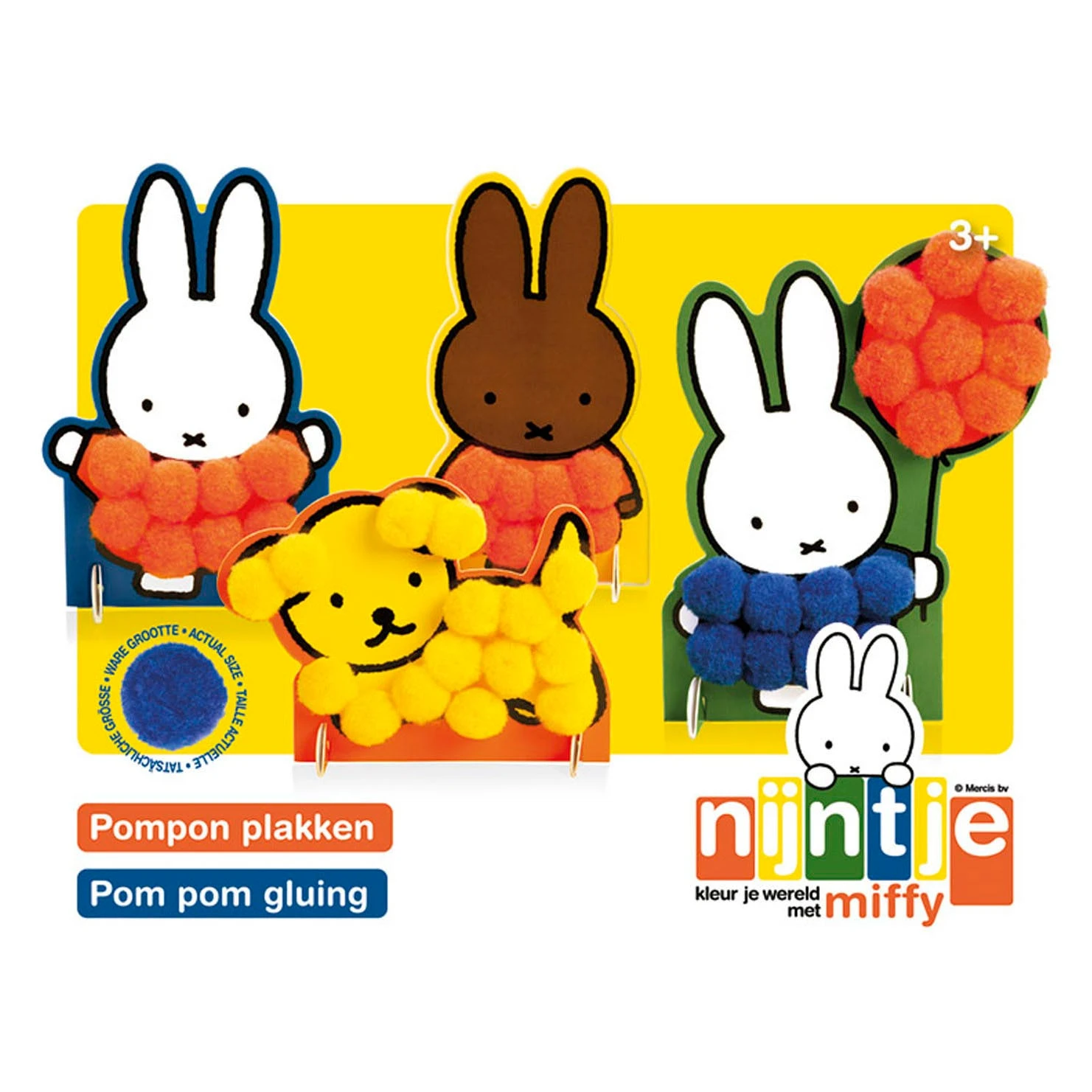 Nijntje Pompom Plakken 2 Nijntje Pompom Plakken - Afbeelding 2