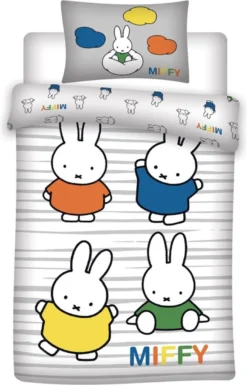 Miffy BABY Dekbedovertrek, Nijntje - 100 X 135 Cm - Katoen