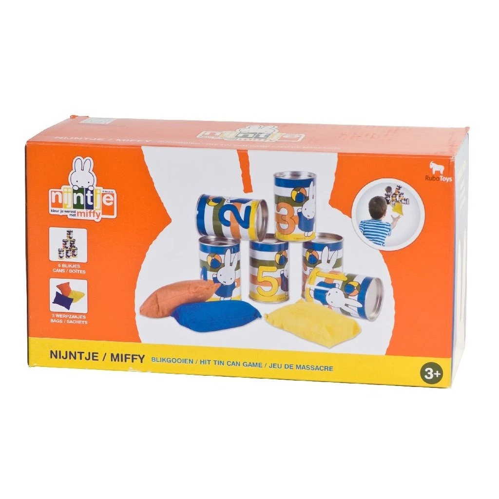 Nijntje Blikgooien Met 6 Blikjes En 3 Werpzakjes 3 Nijntje Blikgooien Met 6 Blikjes En 3 Werpzakjes - Afbeelding 3