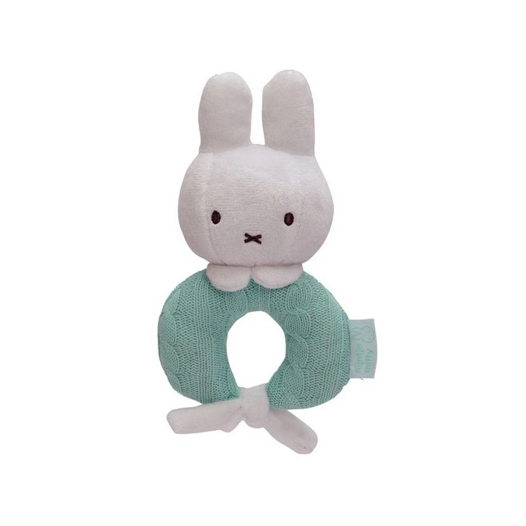 Nijntje Pluche Rammelaar Mint 1 Nijntje Pluche Rammelaar Mint