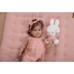 Nijntje Kiekeboe Knuffel 28cm Met Ribstof Roze -DOBENO 8713291666016 4