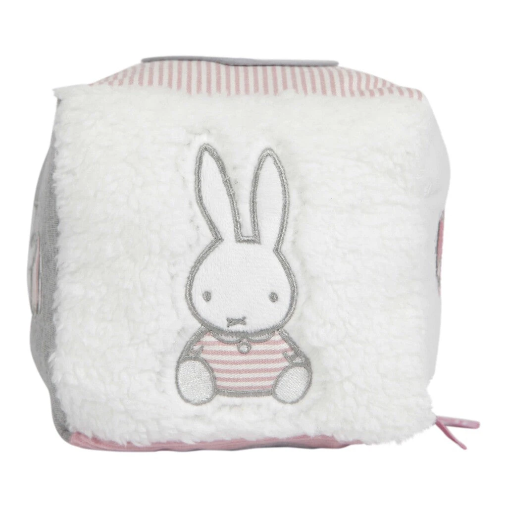 Nijntje Knuffel-Activiteitenkubus Roze/Grijs 3 Nijntje Knuffel-Activiteitenkubus Roze/Grijs - Afbeelding 3