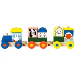 Nijntje Houten Treinset 16-delig 34x8x10,5 Cm