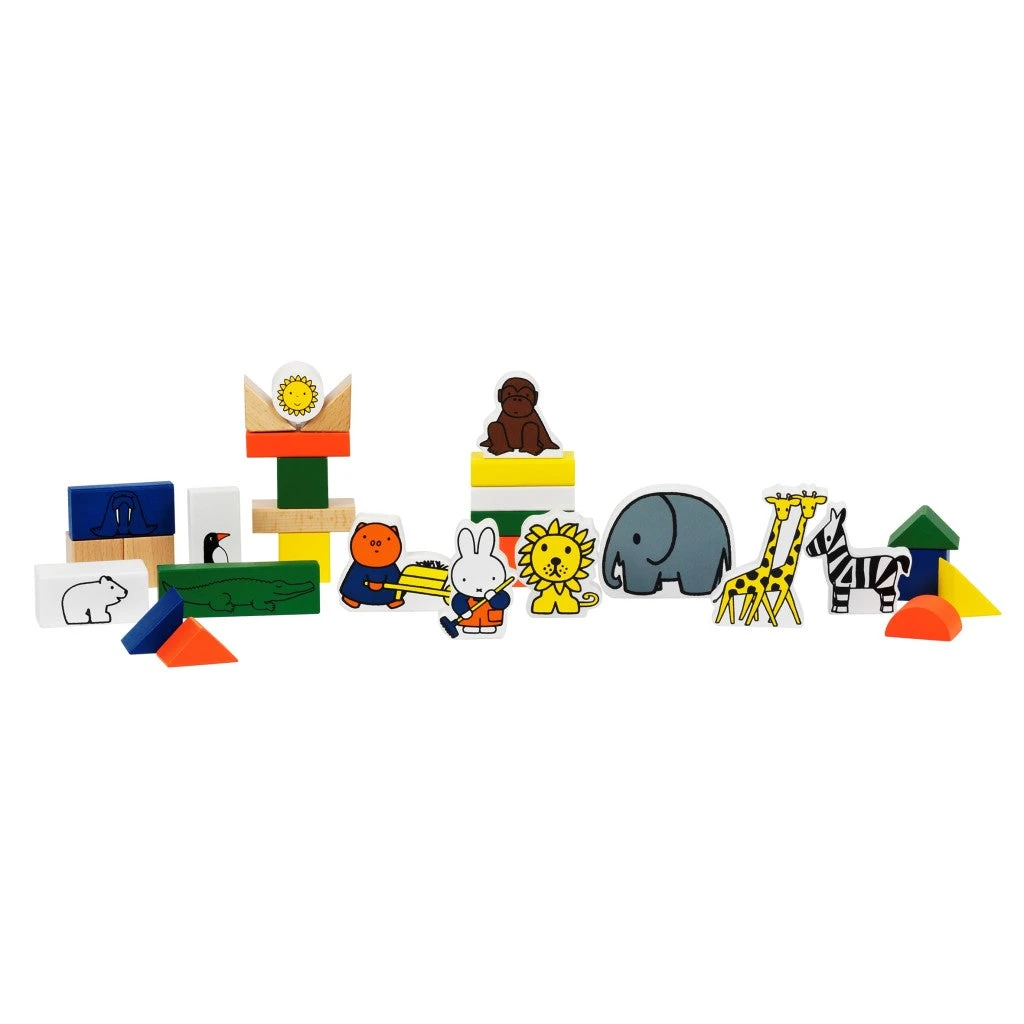 Nijntje Houten Blokken Dierentuin 30 Stuks 1 Nijntje Houten Blokken Dierentuin 30 Stuks