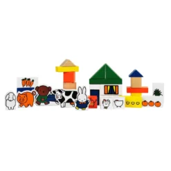 Nijntje Houten Blokken Boerderij 28 Stuks